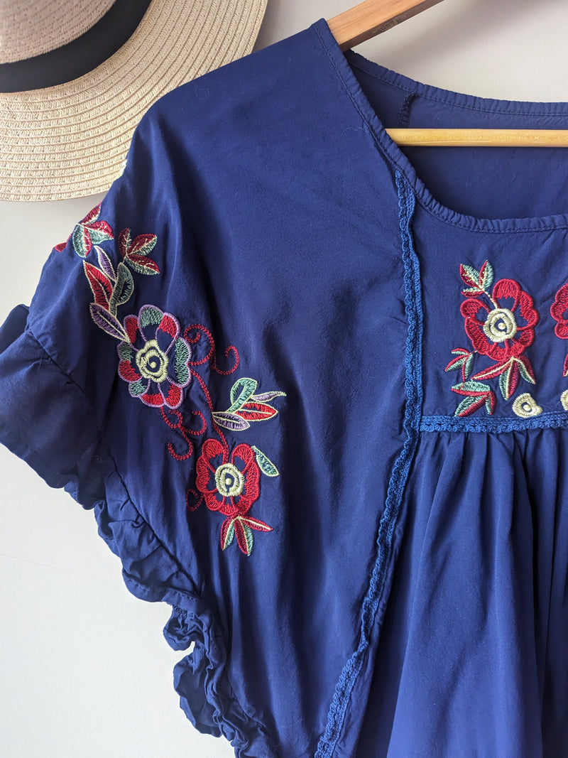 Take me away Embroidered Shirt - AtaCollections 