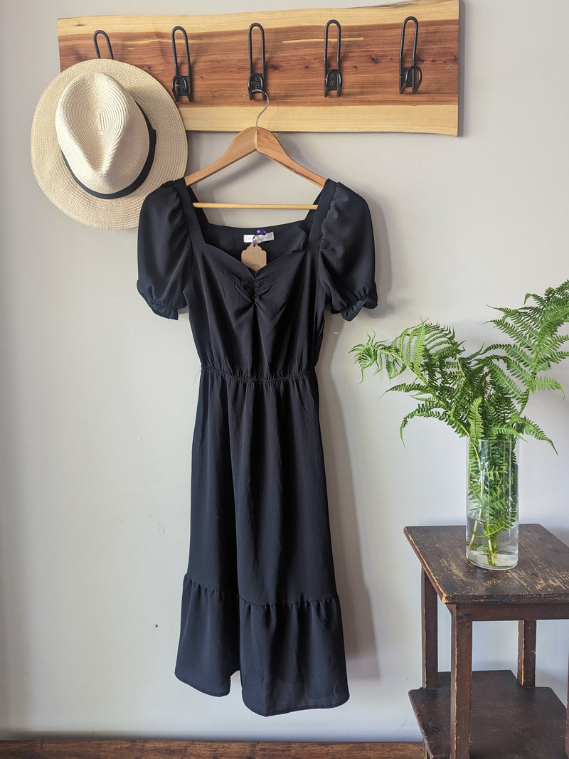 Perfect summer black dress - AtaCollections 