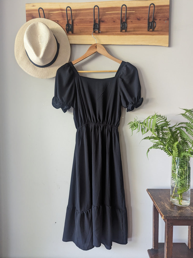 Perfect summer black dress - AtaCollections 