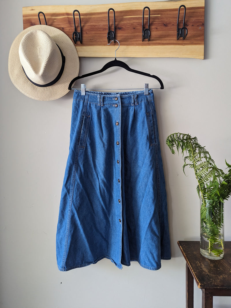 Vintage Koret Jean Skirt - AtaCollections 