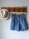Faded just right jean shorts - AtaCollections 