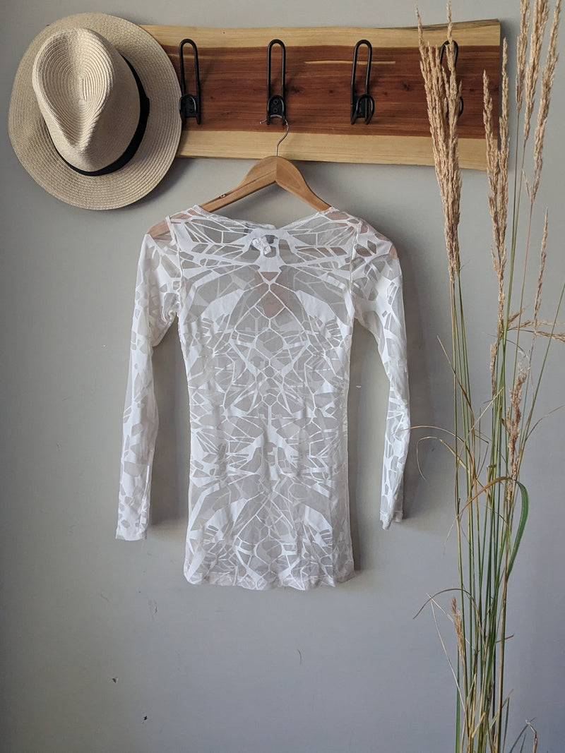 Sheer patterned Shirt