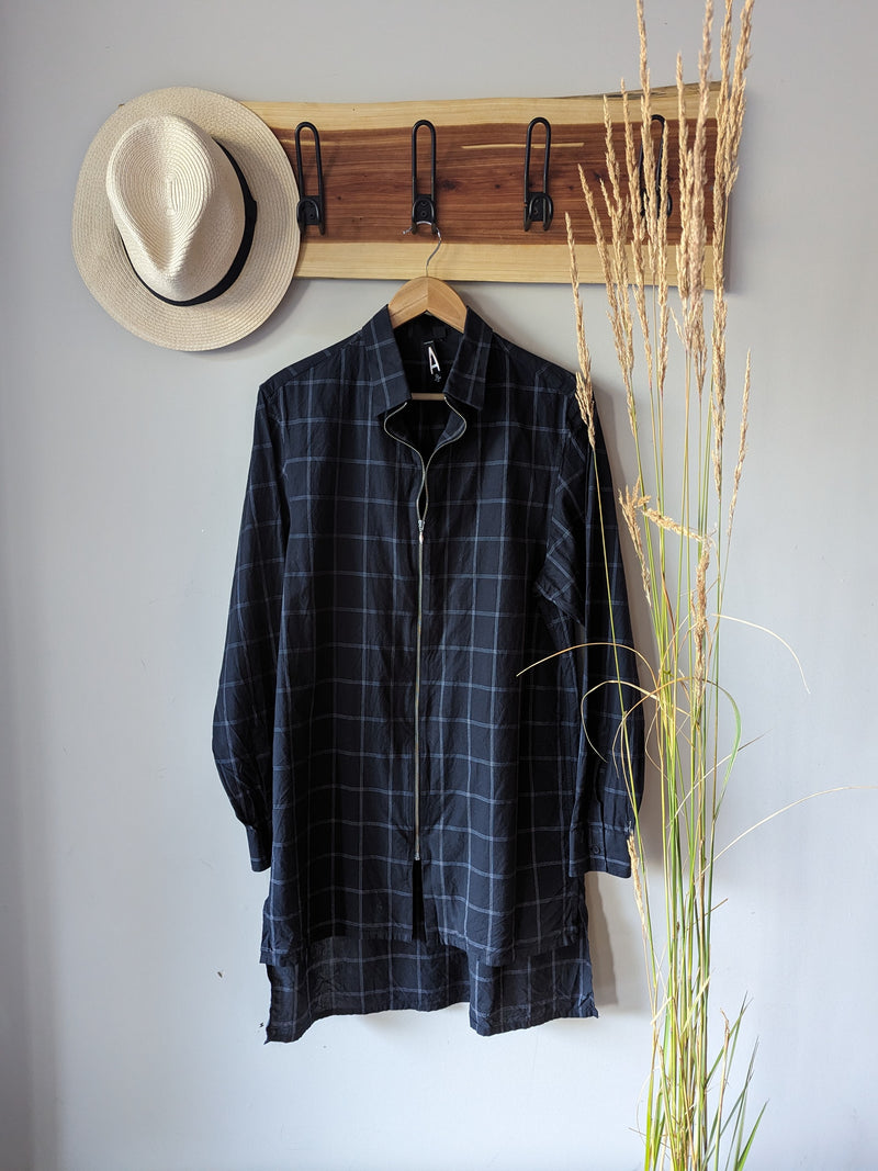 Long Zippered Jacket Top Man - AtaCollections 