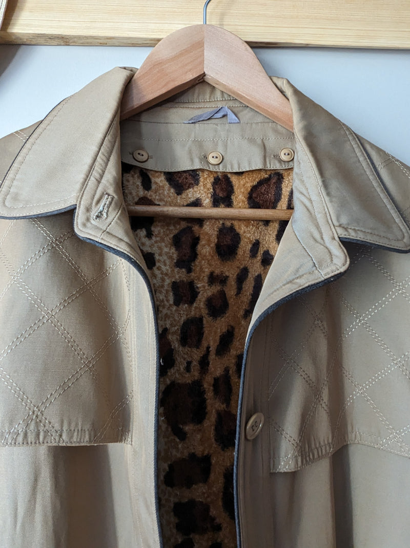 Leopard Trench Coat