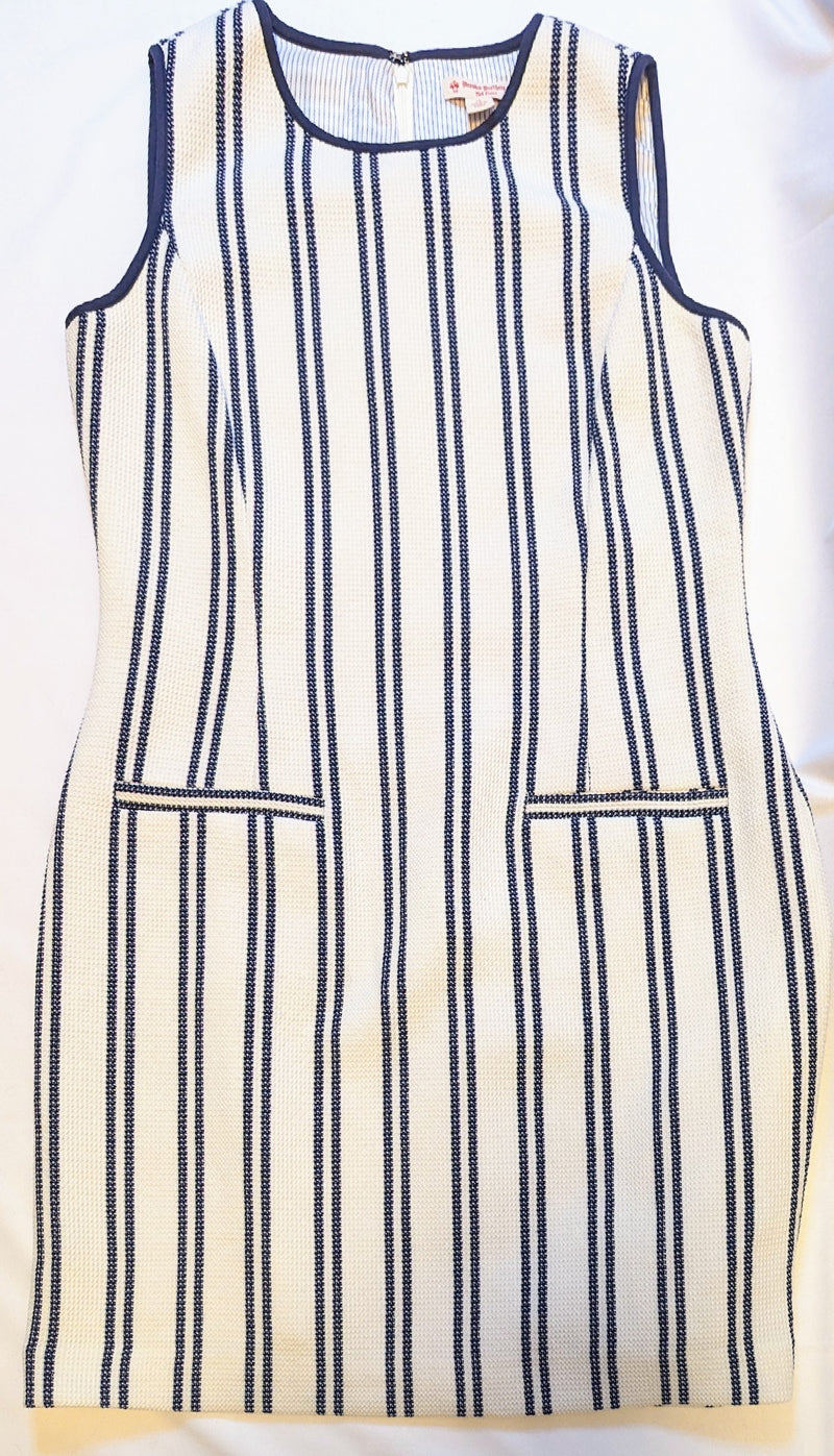 Stripped Brooks Dress - AtaCollections 