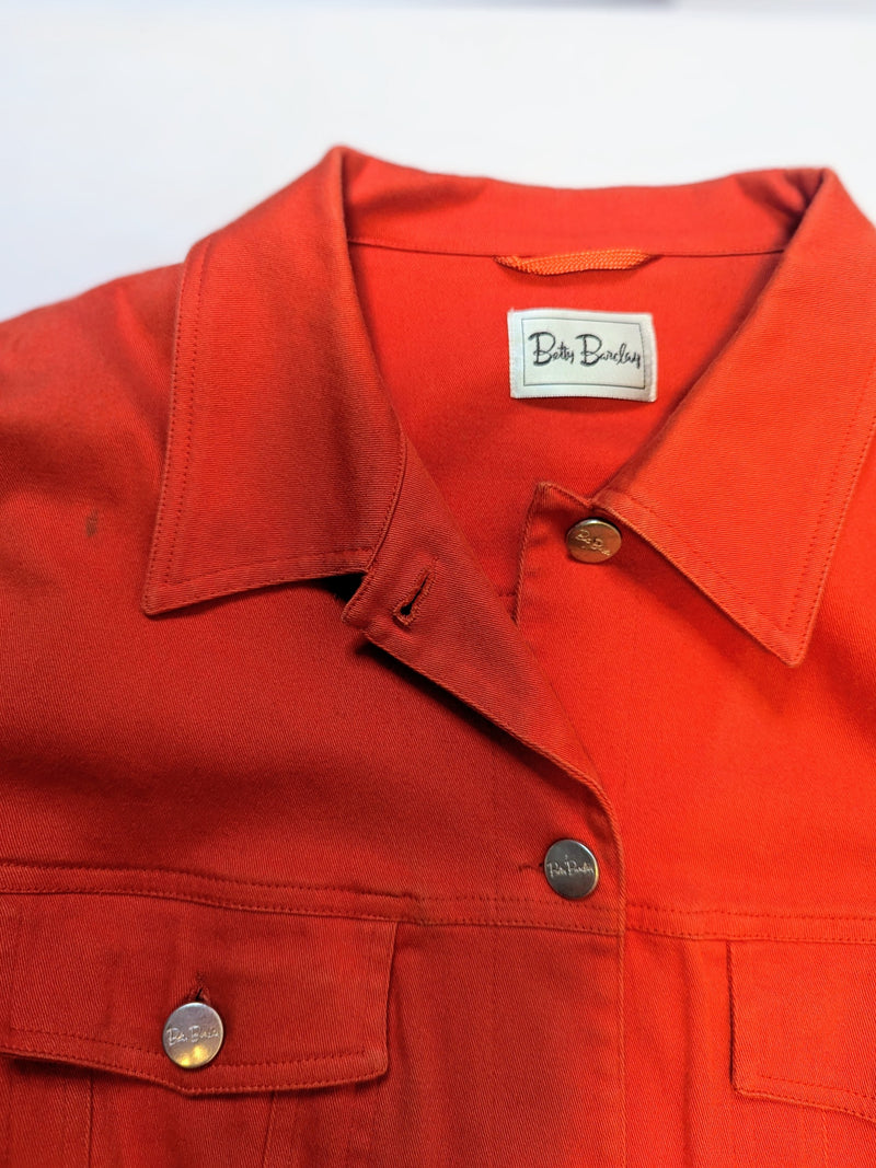 Orange you ready Jean Jacket - AtaCollections 