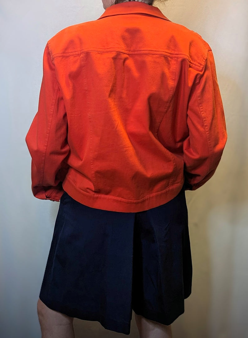 Orange you ready Jean Jacket - AtaCollections 